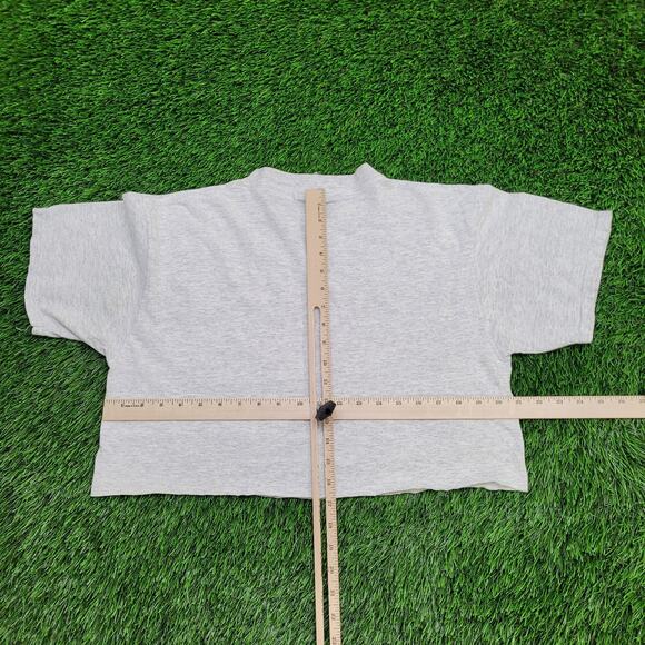 Vintage 80s Snoopy Crop-Top Shirt Womens Large 21x17 Peanuts - Picture 6 of 13